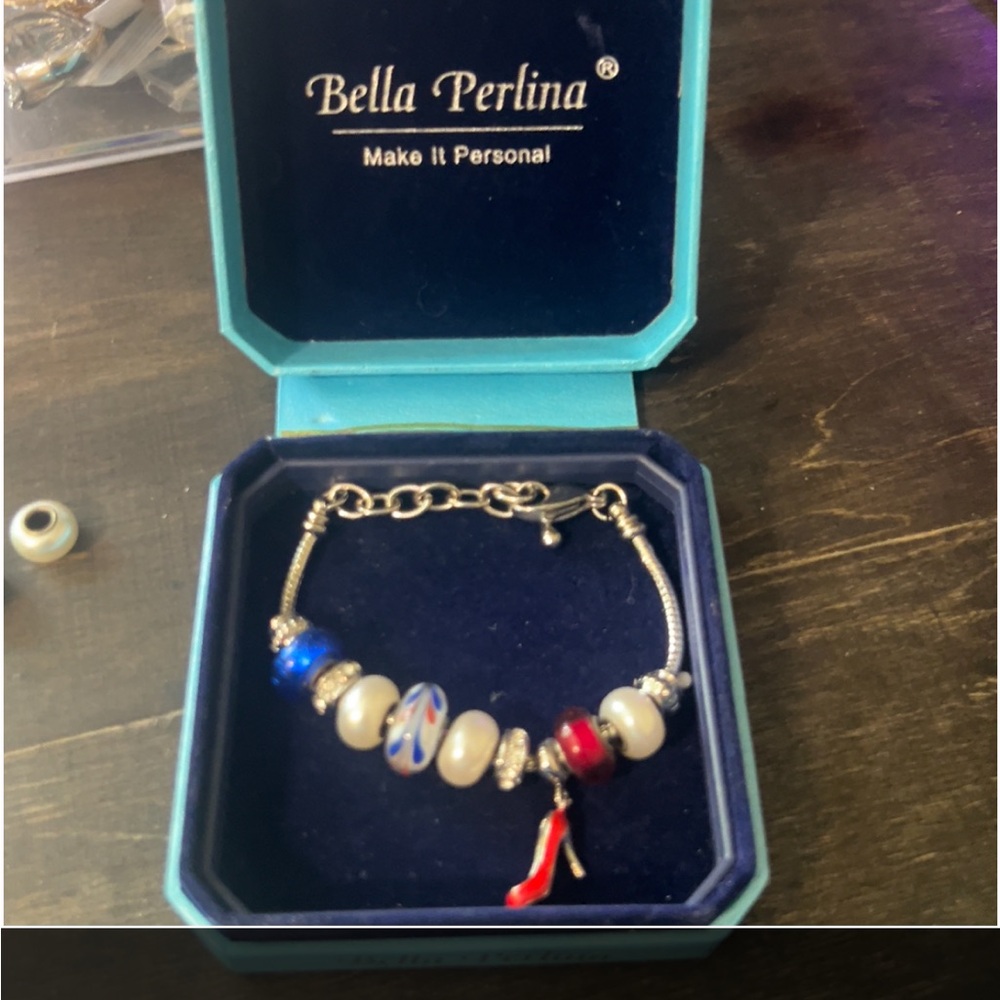 Bella prelina bracelet with charms one is a red shoe 👠